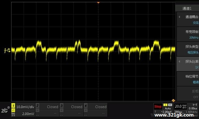 分享使用示波器测量电源纹波的方法